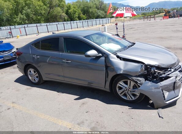 5NPD84LF3LH506107 2020 HYUNDAI ELANTRA Gray უკანა სალონის ხედი