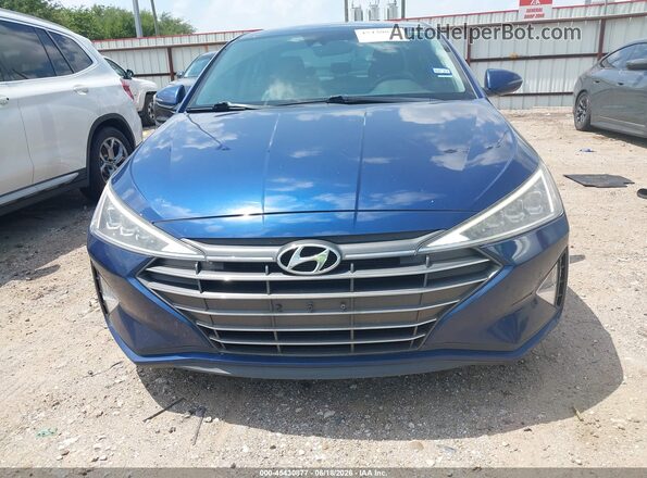 5NPD84LF3LH527443 2020 HYUNDAI ELANTRA Blue ხელსაწყოთა პანელის ხედი