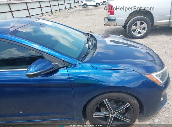 5NPD84LF3LH527443 2020 HYUNDAI ELANTRA Blue უკანა სალონის ხედი
