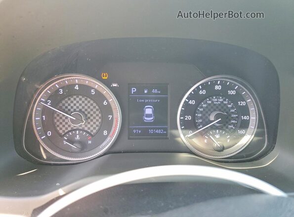 5NPD84LF3LH532769 2020 HYUNDAI ELANTRA Silver Vista del cuadro de instrumentos