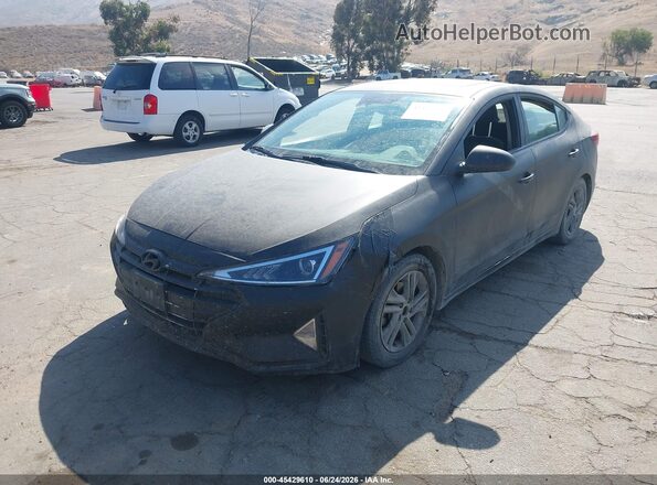 5NPD84LF3LH608118 2020 HYUNDAI ELANTRA Black Առջևի ձախ երեք քառորդ տեսարան