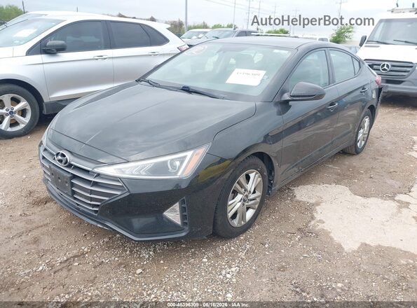 5NPD84LF3LH623959 2020 HYUNDAI ELANTRA Black წინა მარცხენა ხედი სამი მეოთხედიდან