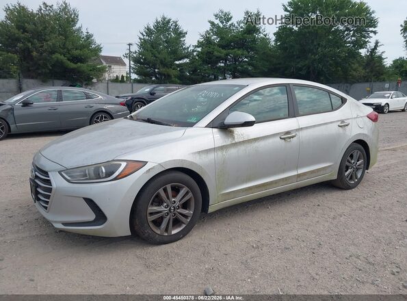 5NPD84LF4HH009199 2017 HYUNDAI ELANTRA Silver Առջևի ձախ երեք քառորդ տեսարան