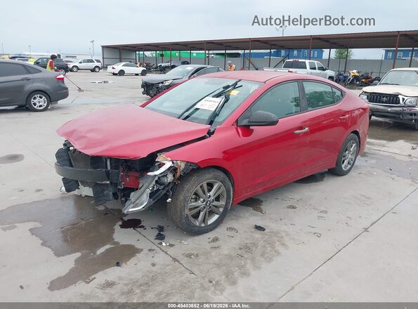 5NPD84LF4HH021160 2017 HYUNDAI ELANTRA Красный Передняя левая четверть