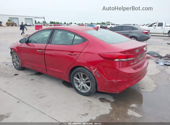 5NPD84LF4HH021160 2017 HYUNDAI ELANTRA Красный Задняя левая четверть