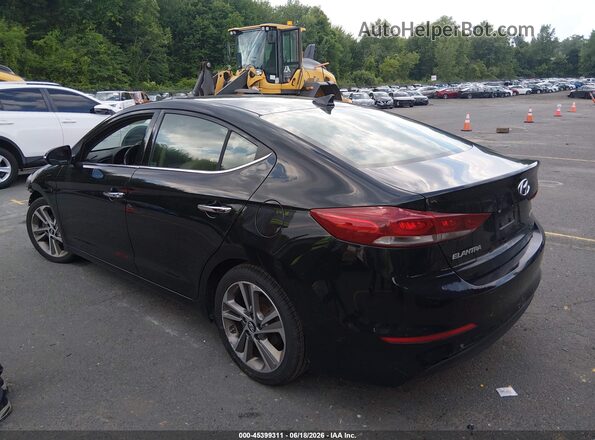 5NPD84LF4HH022776 2017 HYUNDAI ELANTRA Black Հետևի ձախ