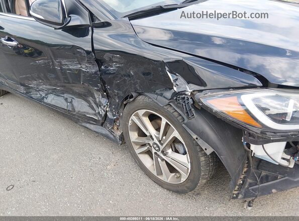 5NPD84LF4HH022776 2017 HYUNDAI ELANTRA Black Դիմացի տեսք