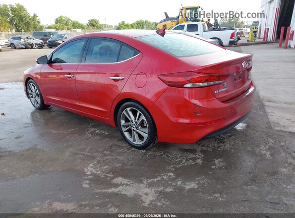5NPD84LF4HH031218 2017 HYUNDAI ELANTRA Red 