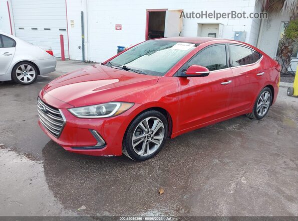 5NPD84LF4HH031218 2017 HYUNDAI ELANTRA Red 