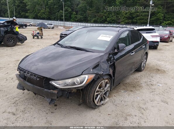 5NPD84LF4HH042364 2017 HYUNDAI ELANTRA Black Vista frontal