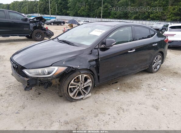 5NPD84LF4HH042364 2017 HYUNDAI ELANTRA Black Vista tres cuartos delantera izquierda