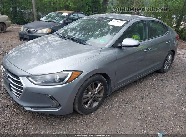 5NPD84LF4HH057740 2017 HYUNDAI ELANTRA Gray წინა მარცხენა ხედი სამი მეოთხედიდან