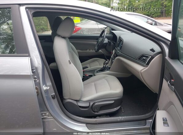 5NPD84LF4HH057740 2017 HYUNDAI ELANTRA Gray წინა სალონის ხედი