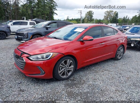 5NPD84LF4HH083397 2017 HYUNDAI ELANTRA Красный Передняя левая четверть
