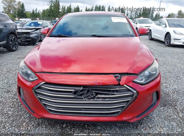 5NPD84LF4HH083397 2017 HYUNDAI ELANTRA Красный Вид щитка приборов