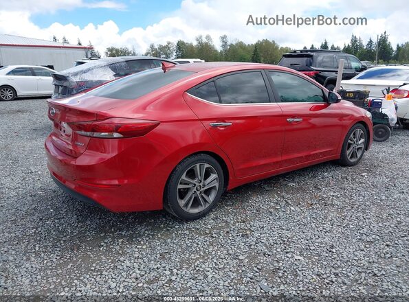 5NPD84LF4HH083397 2017 HYUNDAI ELANTRA Красный Задняя правая четверть