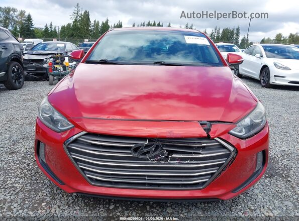 5NPD84LF4HH083397 2017 HYUNDAI ELANTRA Красный Вид спереди