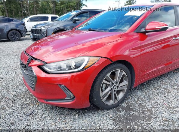 5NPD84LF4HH083397 2017 HYUNDAI ELANTRA Красный 