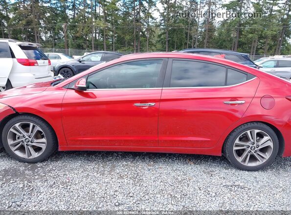 5NPD84LF4HH083397 2017 HYUNDAI ELANTRA Красный Панорамный вид салона 360°
