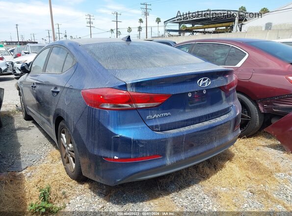 5NPD84LF4HH098613 2017 HYUNDAI ELANTRA Blue Trasero izquierdo