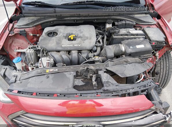 5NPD84LF4HH133084 2017 HYUNDAI ELANTRA Red Widok z tyłu