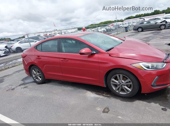 5NPD84LF4HH133084 2017 HYUNDAI ELANTRA Red Widok wnętrza z tyłu