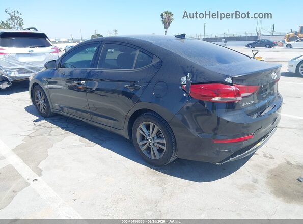 5NPD84LF4JH214821 2018 HYUNDAI ELANTRA Black Задня ліва чверть