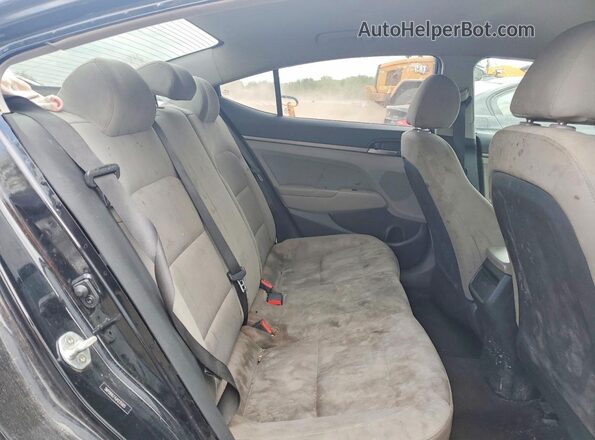 5NPD84LF4JH231005 2018 HYUNDAI ELANTRA Black Vista de los asientos traseros