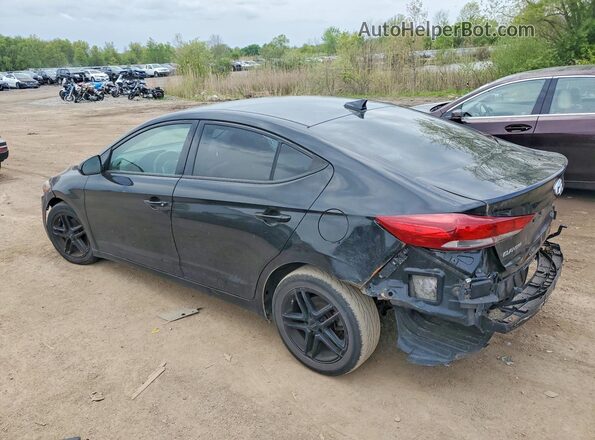 5NPD84LF4JH231005 2018 HYUNDAI ELANTRA Black Trasero izquierdo