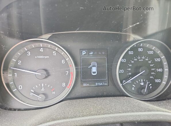 5NPD84LF4JH259743 2018 HYUNDAI ELANTRA Black Vista del cuadro de instrumentos