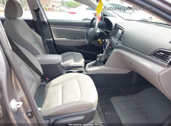 5NPD84LF4JH276560 2018 HYUNDAI ELANTRA Gray Вид салону спереду
