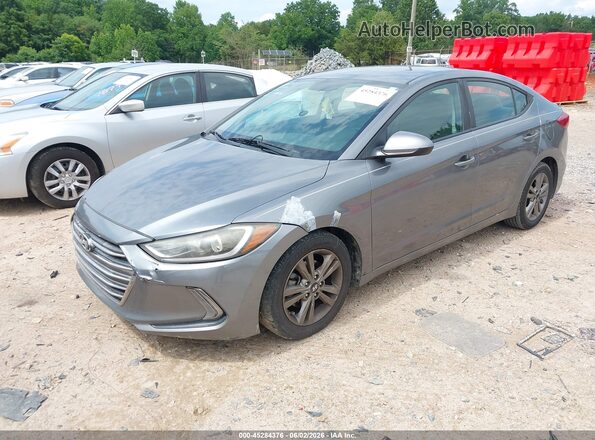 5NPD84LF4JH276560 2018 HYUNDAI ELANTRA Gray Передня ліва чверть