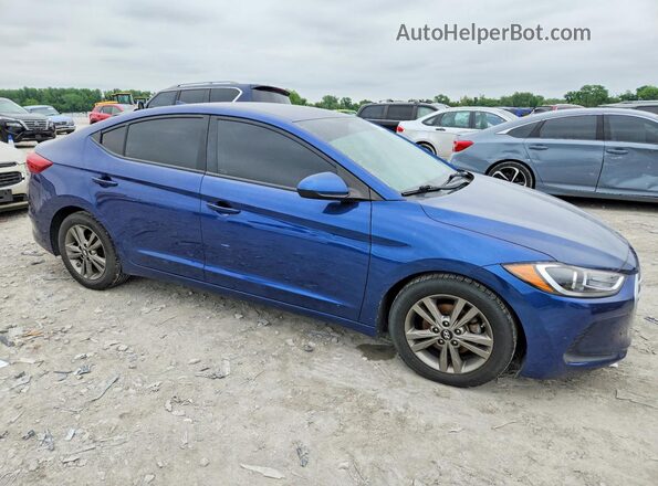 5NPD84LF4JH280415 2018 HYUNDAI ELANTRA Синий Передняя правая четверть