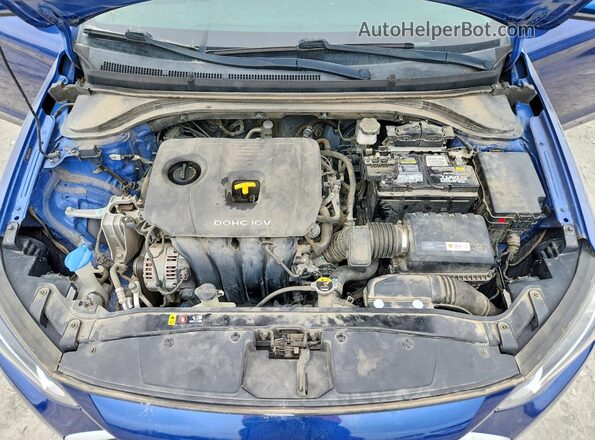 5NPD84LF4JH280415 2018 HYUNDAI ELANTRA Синий Вид задней части салона