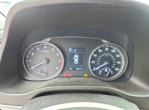 5NPD84LF4JH280415 2018 HYUNDAI ELANTRA Синий Вид щитка приборов