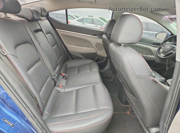 5NPD84LF4JH280415 2018 HYUNDAI ELANTRA Синий Вид задних сидений
