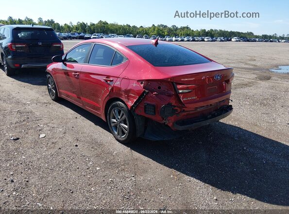 5NPD84LF4JH292922 2018 HYUNDAI ELANTRA Red Հետևի ձախ