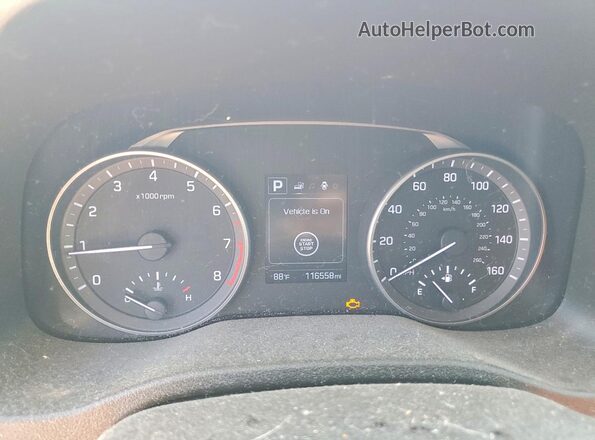 5NPD84LF4JH297456 2018 HYUNDAI ELANTRA Gray ხელსაწყოთა პანელის ხედი
