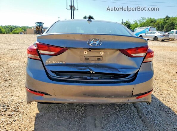 5NPD84LF4JH297456 2018 HYUNDAI ELANTRA Gray უკანა ხედი