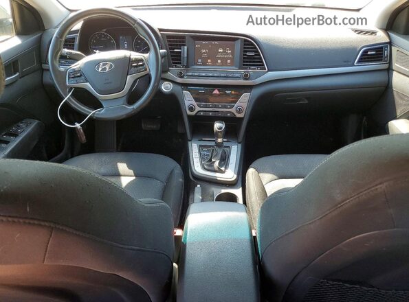 5NPD84LF4JH297456 2018 HYUNDAI ELANTRA Gray წინა პანელის ხედი