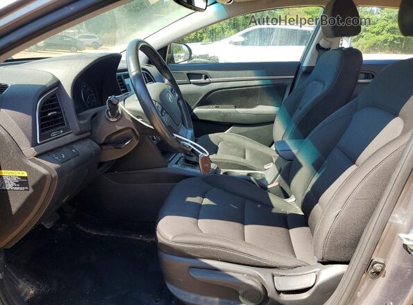 5NPD84LF4JH297456 2018 HYUNDAI ELANTRA Gray წინა სალონის ხედი