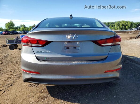 5NPD84LF4JH300520 2018 HYUNDAI ELANTRA Gray Rear view