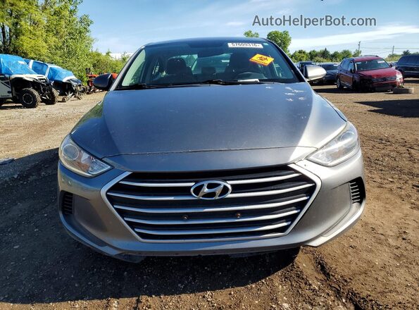 5NPD84LF4JH300520 2018 HYUNDAI ELANTRA Gray Front view