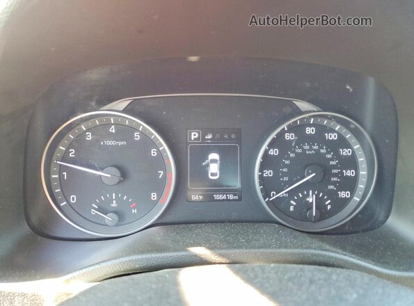 5NPD84LF4JH300520 2018 HYUNDAI ELANTRA Gray Instrument cluster view