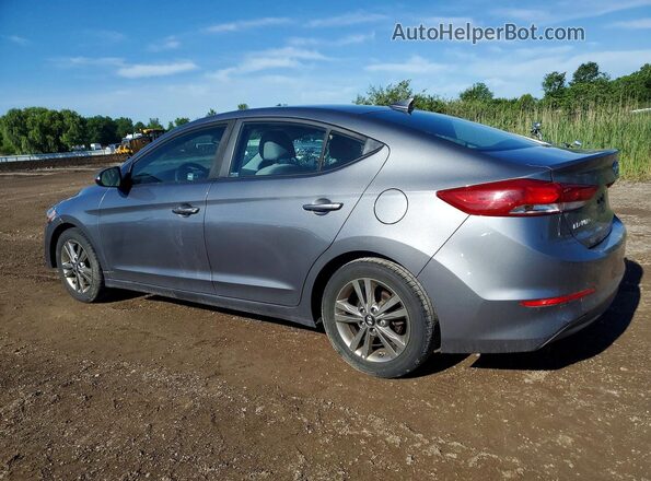 5NPD84LF4JH300520 2018 HYUNDAI ELANTRA Gray Rear left