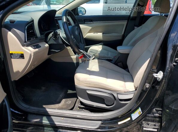 5NPD84LF4JH312439 2018 HYUNDAI ELANTRA Black Вид салону спереду