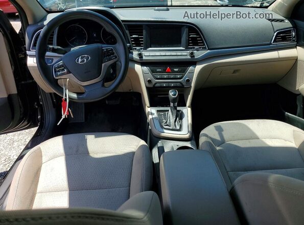 5NPD84LF4JH312439 2018 HYUNDAI ELANTRA Black Вид панелі приладів
