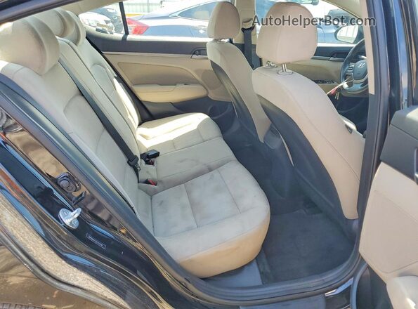 5NPD84LF4JH312439 2018 HYUNDAI ELANTRA Black Вид задніх сидінь