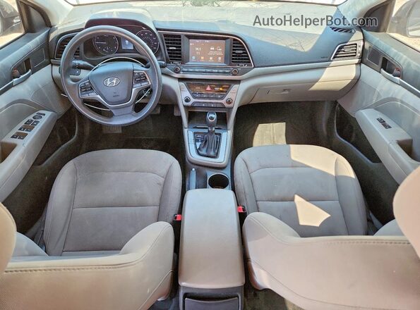5NPD84LF4JH315454 2018 HYUNDAI ELANTRA Gray Dashboard view