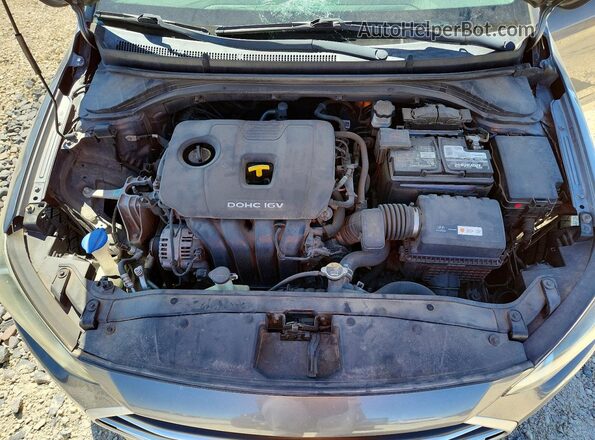 5NPD84LF4JH315454 2018 HYUNDAI ELANTRA Gray Rear interior view